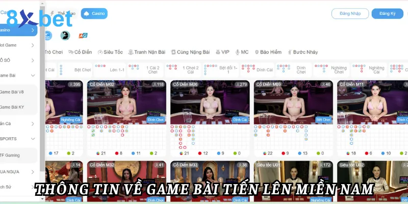 Mẹo chơi bài tiến lên miền Nam tại 8xbet thắng mọi mặt trận Thông tin về game bài tiến lên miền nam 8xbet